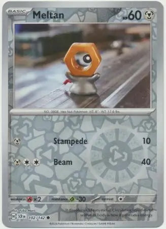 Stellar Crown Meltan #102/142 reverse holo